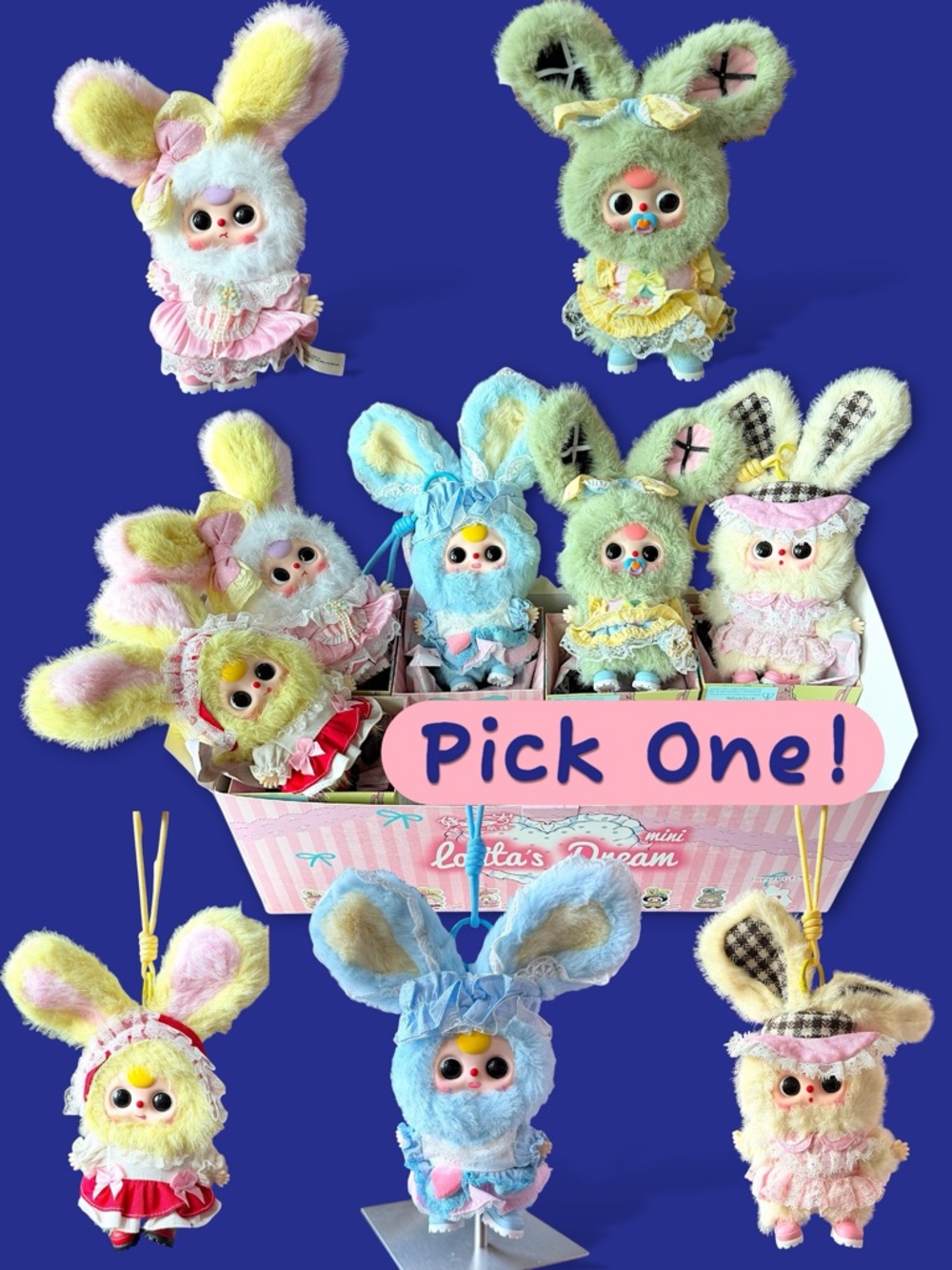 Baby Three Lolita's Dream Series Mini Plush Bunny - Picture 4 of 16